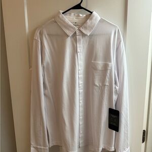 Fabletics White Casual Button Down Shirt